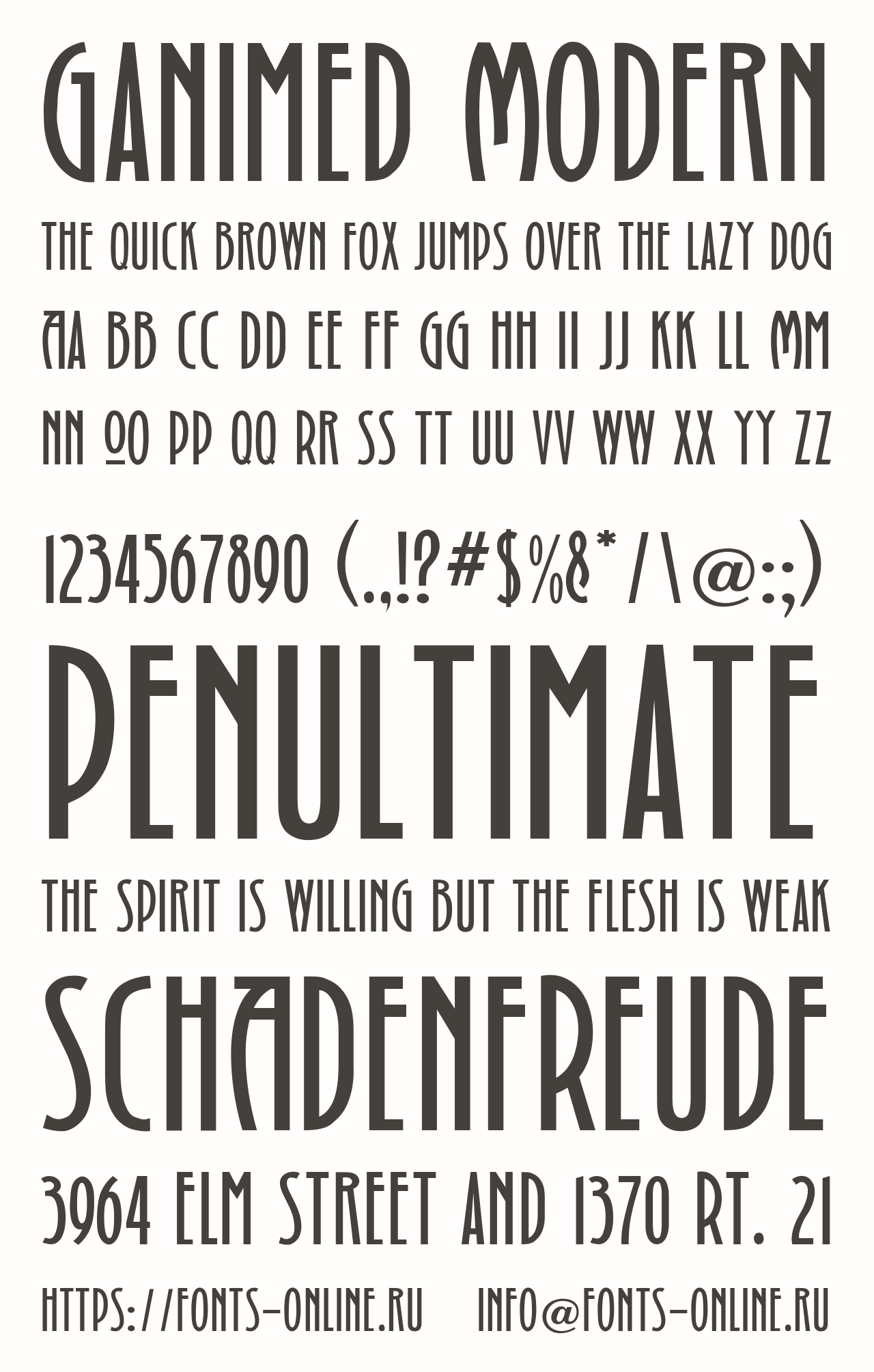 Ganimed Modern Free Font Download